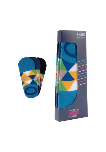 The Socks Company 3 Çift Özel Kutulu Erkek Görünmez Çorap 23SDCR154P Gri