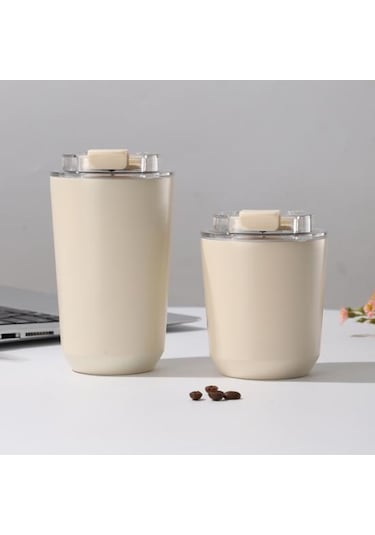 Siyah Paslanmaz Çelik Vakum Yalıtım Fincan Silikon Kapaklı Yalıtımlı Tumbler Seyahat Kupa Sızdırmaz Yeniden Termos Bardak 56819838