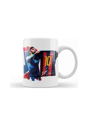 Messi Lionel Mesi Kupa Bardak Porselen Karışık