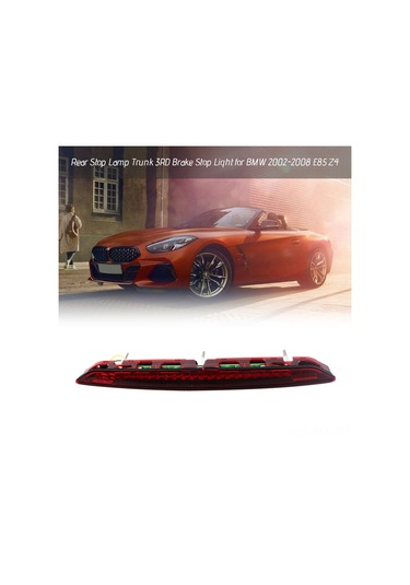 Xindoker Bmw Z4 E85 2002-2008 Uygun Arka Durma Lambası, Kırmızı, 12v Dc, Parça No: 63256917378