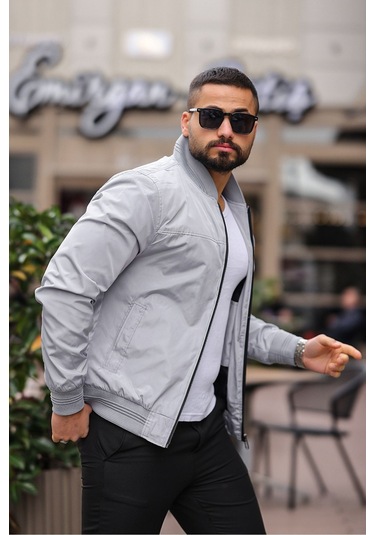 Erkek Süet Kolej Ceket A Gri Bndk