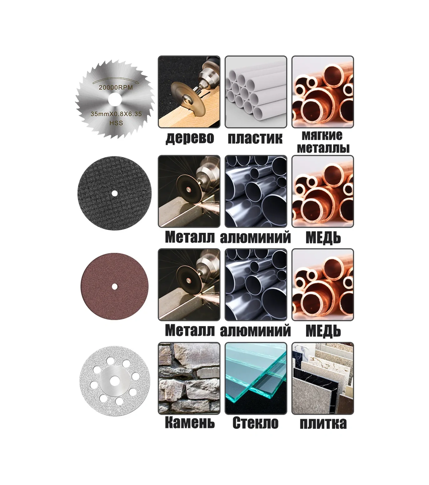 Xcan Gravür İçin 60 Adet Kesme Disk Ve Daire Seti. 262571231