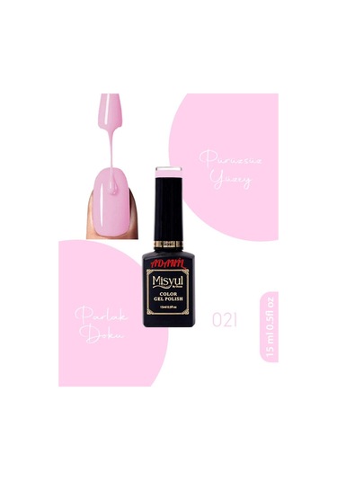 Adanil 15 ML Misyul Profesyonel Kalıcı Oje Pembe No:021