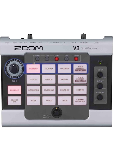 Zoom V3 Multi-Efekt Vokal Prosesörü