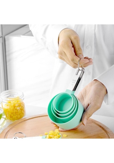 Siyah Yüksek Kaliteli Ölçüm Kaşığı Ev Mutfak Çay Kaşığı Kahve Şeker Tuz Kaşık Pişirme Un Ölçme Fincan Mutfak Pişirme Araçları Gül