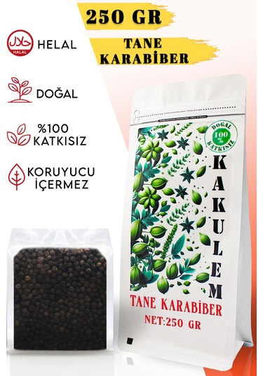 Kakulem Yüksek Kalibre İri Tane Karabiber 250 G