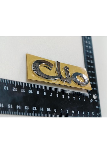 Renault Clio 2 1998-2010 Uyumlu Clio Tırnaklı Ve Yapışkanlı Bagaj Yazısı 3m 3d Abs