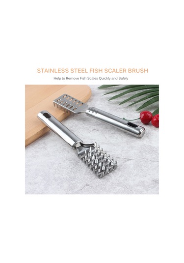 Neevoyu Paslanmaz Çelik Balık Yüzgeç Kaldırıcı - Ergonomik Kumaş, Hızlı Ve Güvenli Kullanim, Mutfak Aracı Gümüş Gümüş