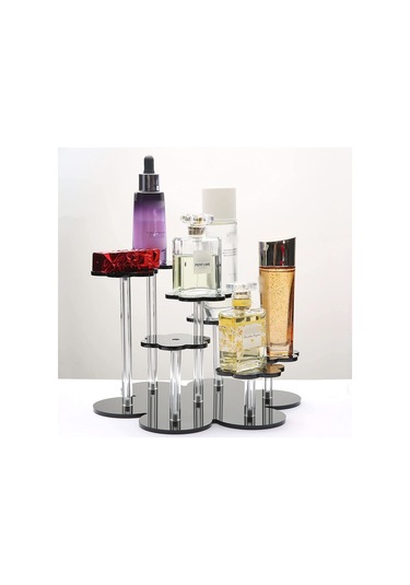 Sones Yx046 Akrilik Figür Sergileme Standı Cupcake Kozmetik Sergileme Standı Siyah Siyah