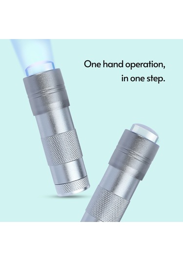 Leezsing Mini Ultraviyole Tırnak Işığı Taşınabilir Silikon Tırnak Pres Kürleme Lambası El Tipi Led'ler Tırnak Kurutma Işığı Manikür Aletleri