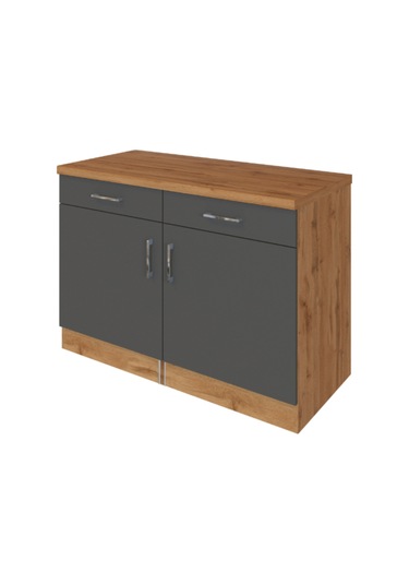 Lale Mutfak 2 Çekmeceli 2 Kapaklı Alt Modül -100 Cm - Çok Amaçlı Dolap -tezgah Dahil Atlantik Çam - Antrasit Lale Mutfak 2 Çekmeceli 2 Kapaklı Alt Modül -100 Cm - Çok Amaçlı Dolap -tezgah Dahil Atlantik Çam - Antrasit