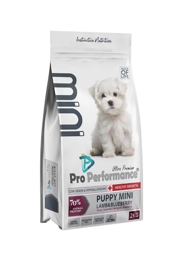 Pro Performance Mini Irk Kuzulu ve Yaban Mersinli Yavru Köpek Maması 2 KG