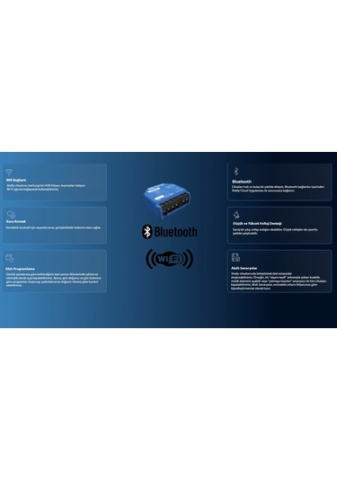 Shelly 1 Gen3 1 Kanallı Akıllı Ev Anahtarı Wifi Kuru Kontak Röle