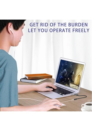 Usb - 3,5 Mm Ses Jakı Adaptörü Usb - Aux Ses Jakı Harici Stereo Ses Kartı Kulaklıklar, Hoparlörler, Ps4, Ps5, Pc, Dizüstü Bilgisayarlar, Masaüstü Bilgisayarlar İçin