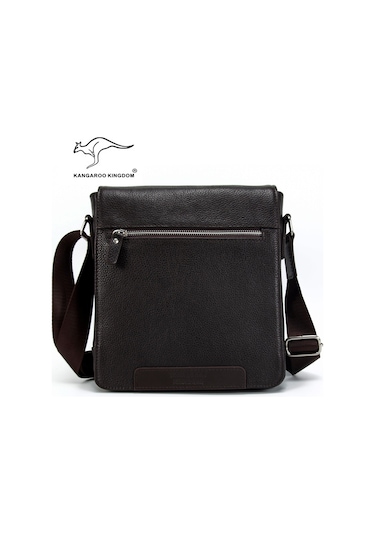 Çanta Erkek Hakiki Dana Deri Postacı Askılı Kangaroo Kıngdom 5363