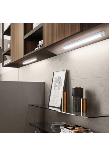 Novahub 2022 Beyaz Şarj Edilebilir İnsan Zekası Algılama Led Gece Lambası, 20cm 2pcs, Dolap Ve Koridor Işığı Beyaz