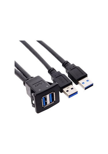 Cbtx Çift USB 3.0 Uzatma AUX Kablosu 1 Metre