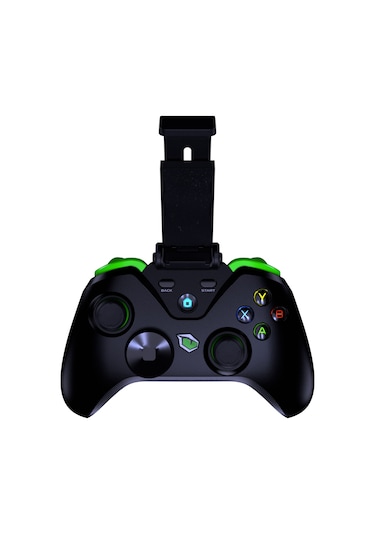 Pusat Clutch Titreşim Geri Bildirimli Çift Mod Kablosuz Gamepad Siyah