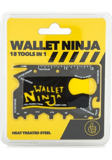 Hangfox Siyah Cüzdan Boyutlu 16 Fonksiyonlu Çoklu Araç: Tornavida, Şişe Açıcı, Kutu Açıcı Ve Daha Fazlası - Dayanıklı Çelikten Yapıldı Çok Renkli