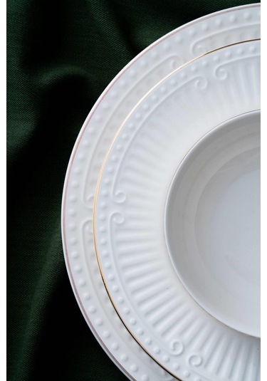 Doralie Gold 6 Kişilik 29 Parça Yemek Takımı Beyaz