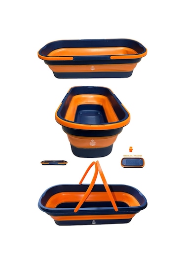 Katlanabilir Mop Kovası Tekerlekli Akordiyon Tüm Moplara Uyumlu S