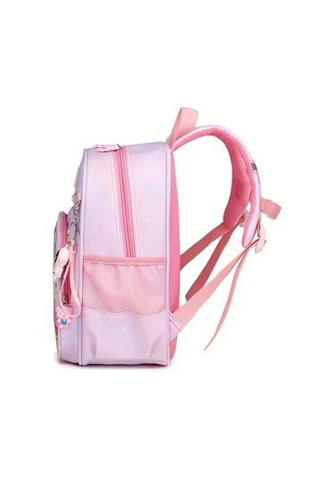 Wangxi Pembe Unicorn Sırt Cantası Sevimli Karikatür Anaokulu Kızlar İçin Pembe Mor Omuz Cantası Pembe