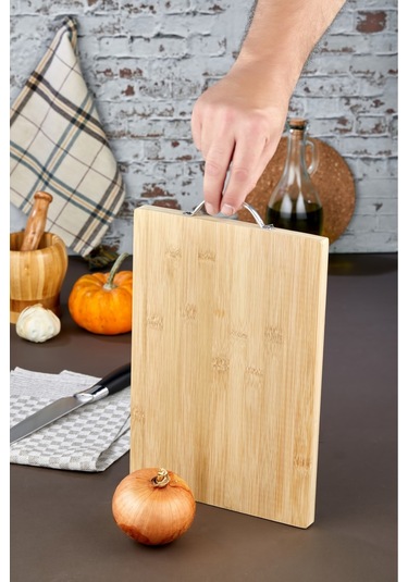Cooker Bambu Kesme Doğrama Sunum Tahtası Ckr3295 Kahverengi 32x22 Kahverengi