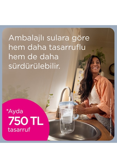 BRITA MAXTRA PRO Kireç Uzmanı Su Arıtma Filtresi, 12'li