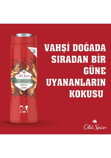 Old Spice Bearglove Duş Jeli ve Şampuan 400 ML