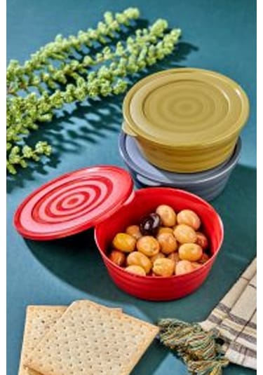 Harmony Kapaklı Yonca Kase 3'lü Royaleks-ht-002 Çok Renkli