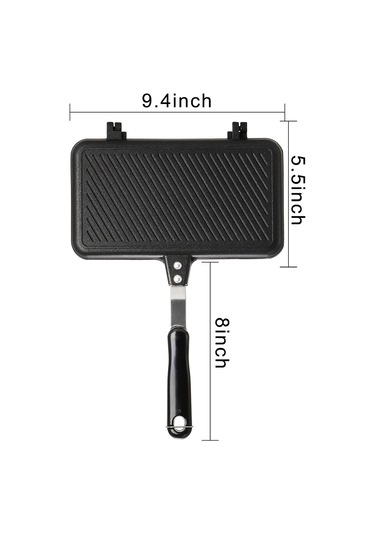 Sandviç Makinesi, Saplı Yapışmaz Izgara Tavası, Alüminyum Flip Tava İç Mekan Dış Mekan Kahvaltısı