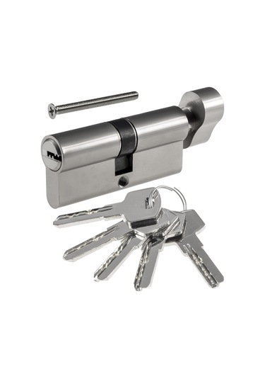 Ximistore9 Avrupa Standartlarına Uygun Çift Açılışlı 70/80/90mm Hırsızlığa Karşı Kilit Silindiri - Dayanıklı Alüminyum Gövde Gümüş