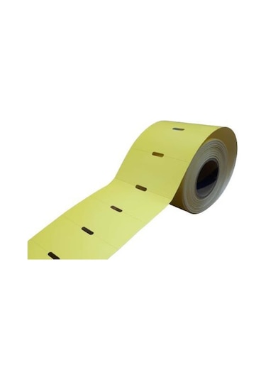 38X80 TERMAL KARTON RAF ETİKETİ 10 ADET RULO SARI ZEMİN(500LÜ)