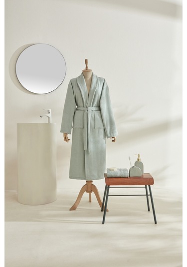 Sarah Anderson Alven Kadın Bornoz Takımı S-m Adaçayı Yeşil