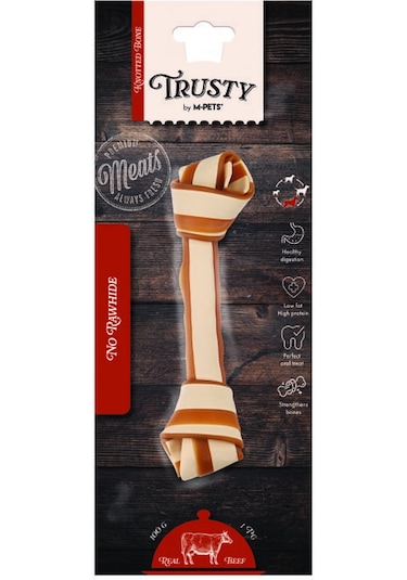 M-pets Trusty Tatlı Patatesli Biftekli Düğüm Kemik 100 Gr 20,3 Cm