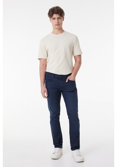 Lee Luke Slim Fit Dar Kesim Düşük Bel Dar Paça Antrasit Erkek Esnek Jean Denim Kot Pantolon L719121003 Siyah