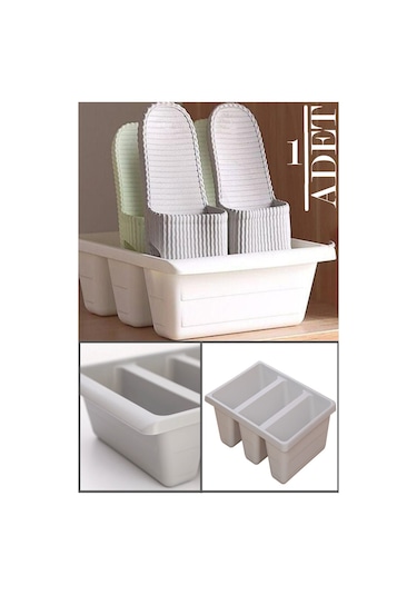 Roma 3 Bölmeli Dikey Ayakkabı Rampası Ayakkabı Terlik Kutusu Düzenleyici