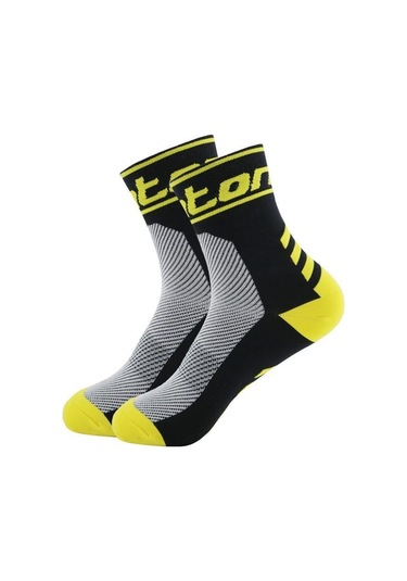 Siyah Nefes Alabilen Ter Emici Bisiklet Çorapları Erkek Kadın Açık Spor Çorapları Siyah