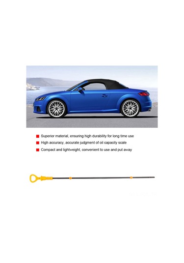 Padalink Audi Tt İçin Yüksek Hassasiyetli Yağ Ölçer, Dayanıklı Abs Malzeme, Oe: 06a115611q/06a115611b