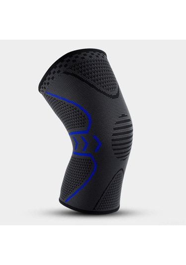 Yuntech01 Spor Dizlik - Esnek, Nefes Alabilir Ve Kaymayan Tekli Diz Koruyucu - Koşu, Bisiklet, Fitness İçin Mavi