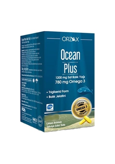 Ocean Plus Balık Yağı Omega3 1200 Mg 30 Softjel Kapsül
