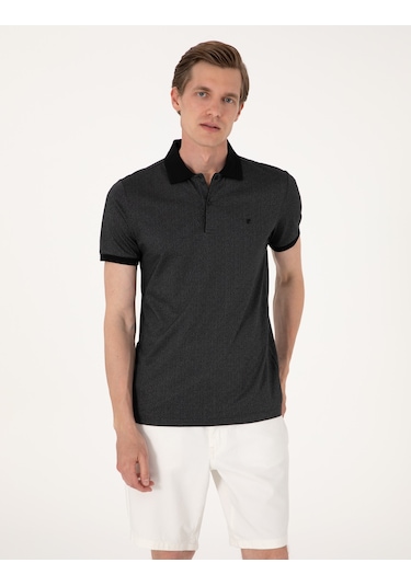 Pierre Cardin Erkek Siyah Tişört 50306859-vr046 Siyah