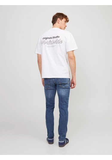 Jack & Jones Erkek Glenn 814 Slım Fıt Jean Kot Pantolon Mavi