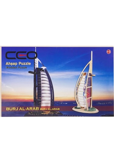 3d Ahşap Puzzle Burj Al-arab
