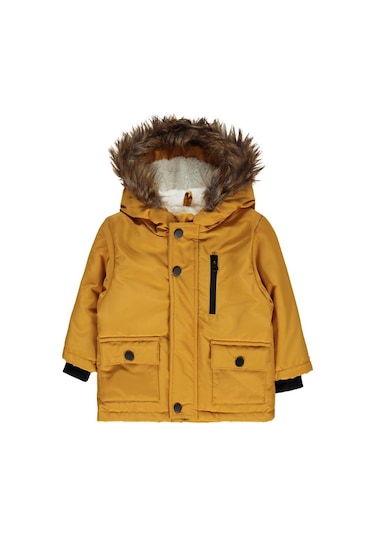 Civil Baby Kürklü 6-18 Ay Mont - Hardal