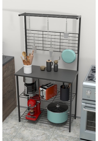 Retodesign Siyah Mutfak Bangosu .mutfak Masasi. Mutfak Rafi 1851