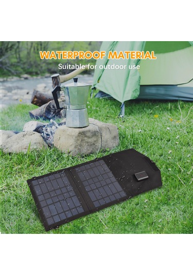 Hfambition 5v 7w Çift Katlı Güneş Paneli - Usb Portlu Cep Telefonu Ve Powerbank Şarj Cihazı