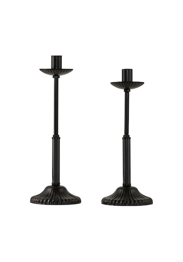 Dede İkili Mumluk Antrasit Siyah