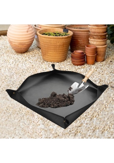 Pazly Taşınabilir Suntek Saksı Matı Koruma Bitki 50x50cm Siyah Gw
