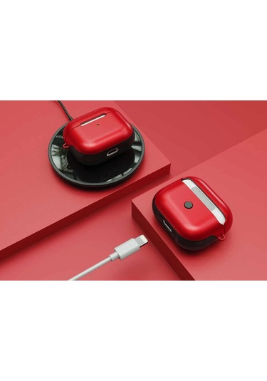 Airpods Uyumlu 3. Nesil Kılıf Zore Shockproof Silikon Sarı